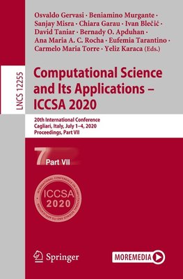 Computational Science and Its Applications - ICCSA 2020