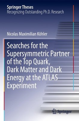 Searches for the Supersymmetric Partner of the Top Quark, Dark Matter and Dark Energy at the ATLAS Experiment