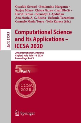 Computational Science and Its Applications - ICCSA 2020