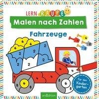 Lernraupe - Malen nach Zahlen - Fahrzeuge