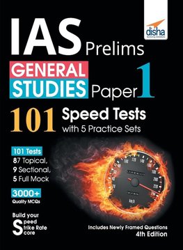 IAS Prelims General Studies Paper 1 - 101 Speed Tests with 5 Practice Sets - 4th Edition