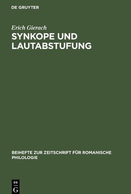 Synkope und Lautabstufung