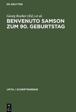 Benvenuto Samson zum 90. Geburtstag