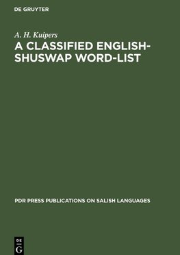 A Classified English-Shuswap Word-List