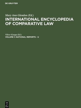 International encyclopedia of comparative law, Volume 1, National Reports - U