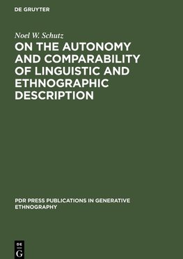 On the Autonomy and Comparability of Linguistic and Ethnographic Description