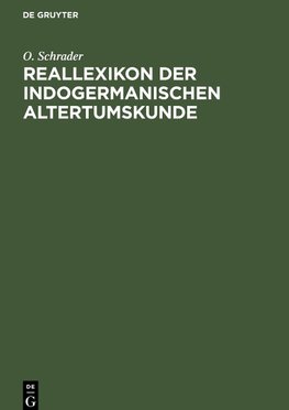 Reallexikon der indogermanischen Altertumskunde