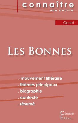 Fiche de lecture Les Bonnes de Jean Genet (analyse littéraire de référence et résumé complet)