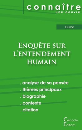 Fiche de lecture Enquête sur l'entendement humain de David Hume (analyse littéraire de référence et résumé complet)