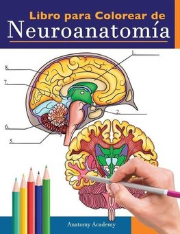 Libro para colorear de neuroanatomía