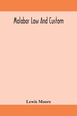 Malabar law and custom