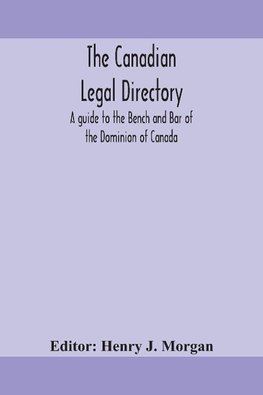 The Canadian legal directory