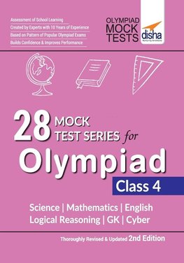 28 Mock Test Series for Olympiads Class 4 Science, Mathematics, English, Logical Reasoning, GK & Cyber 2nd Edition