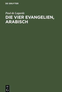 Die vier Evangelien, arabisch