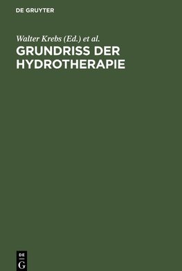 Grundriss der Hydrotherapie