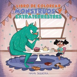 Libro de colorear monstruos y extraterrestres