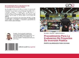 Procedimeinto Para La Evaluacion De Proyectos De Inversión Pública