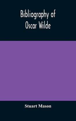 Bibliography of Oscar Wilde