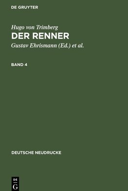 Der Renner, Band 4, Deutsche Neudrucke