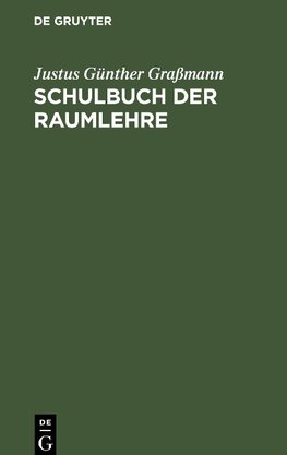 Schulbuch der Raumlehre