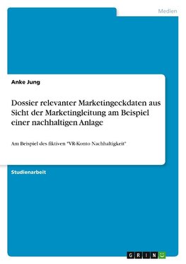 Dossier relevanter Marketingeckdaten aus Sicht der Marketingleitung am Beispiel einer nachhaltigen Anlage