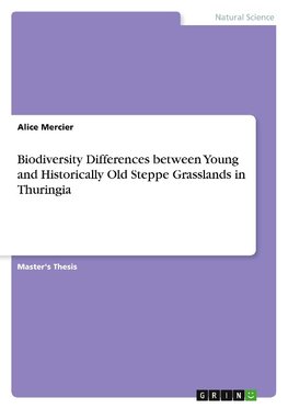 Biodiversity Differences between Young and Historically Old Steppe Grasslands in Thuringia