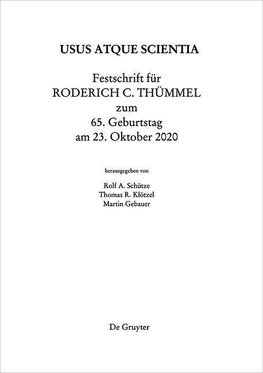 Festschrift für Roderich Thümmel zum 65. Geburtstag am 23.10.2020