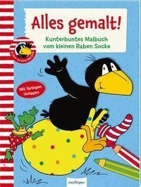 Der kleine Rabe Socke: Alles gemalt! Kunterbuntes Malbuch vom kleinen Raben Socke