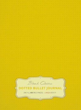 Large 8.5 x 11 Dotted Bullet Journal (Banana #5) Hardcover - 245 Numbered Pages