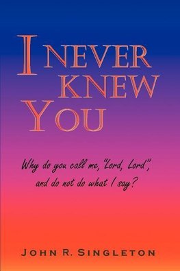 I Never Knew You