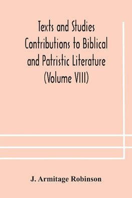 Texts and Studies Contributions to Biblical and Patristic Literature (Volume VIII) No. 1 The liturgical homilies of Narsai