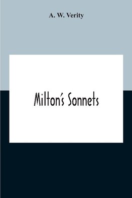 Milton'S Sonnets