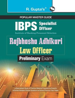 IBPS (Specialist Officer) Rajbhasha Adhikari / Law Officer (Preliminary) Exam Guide