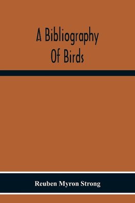 A Bibliography Of Birds