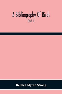 A Bibliography Of Birds