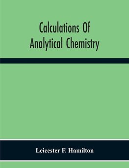 Calculations Of Analytical Chemistry