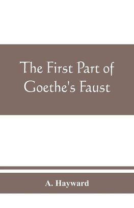 The first part of Goethe's Faust