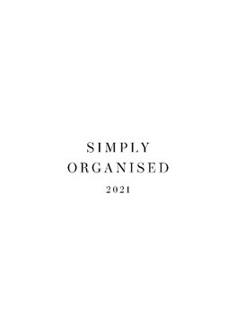 Simply Organised 2021