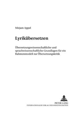 Lyrikübersetzen