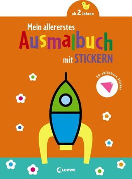 Mein allererstes Ausmalbuch mit Stickern (Rakete)