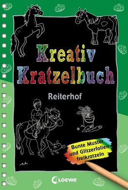 Kreativ-Kratzelbuch: Reiterhof