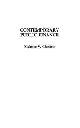 Contemporary Public Finance