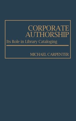 Corporate Authorship