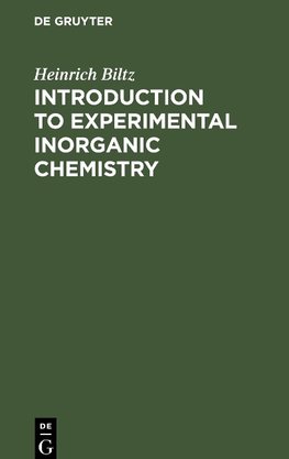 Introduction to Experimental Inorganic Chemistry