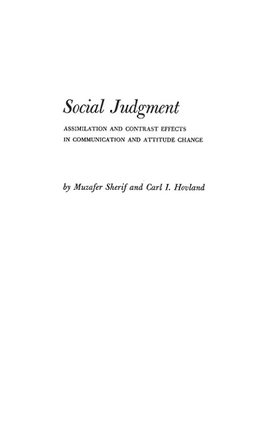 Social Judgment