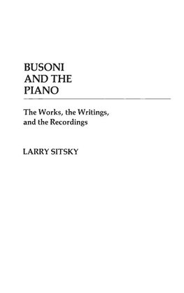 Busoni and the Piano