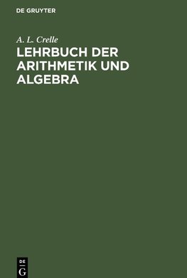 Lehrbuch der Arithmetik und Algebra