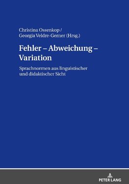 Fehler - Abweichung - Variation