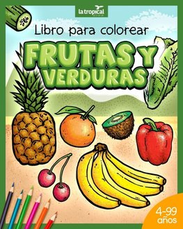 Libro para colorear Frutas y Verduras