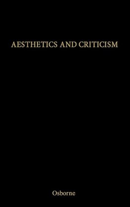 Aesthetics and Criticism.